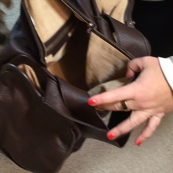 Bottega Veneta Dark Brown Leather Tote. Vintage. Letter of authenticity. - Picture 7 of 10